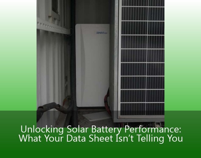 Unlocking Solar Battery Performance: What Your Data Sheet Isn’t Telling You